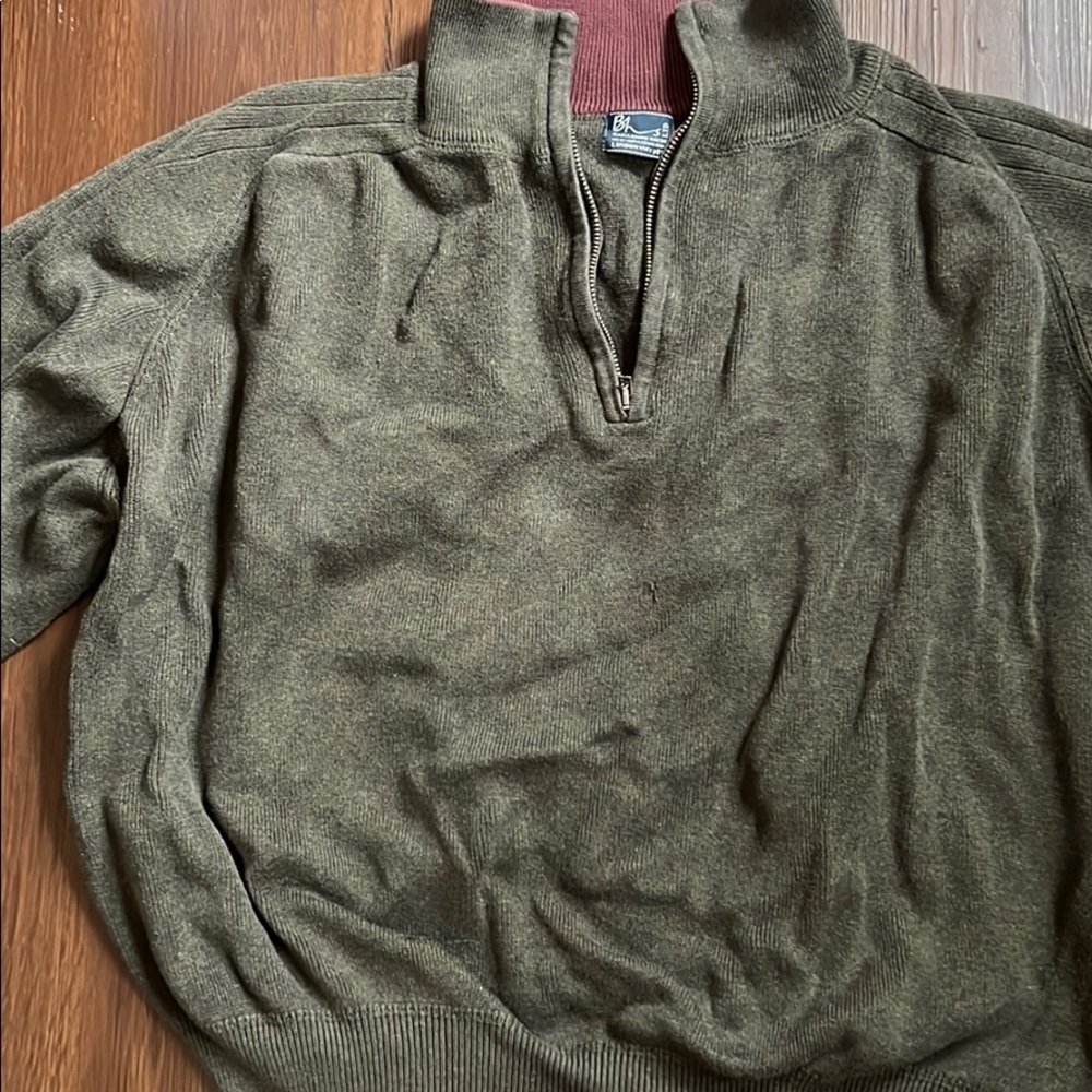 BHS LTD Green Quarterzip